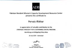 PI - ADB Strategic Foresight for a Sustainable Digital Pakistan Certificate 24Jul24